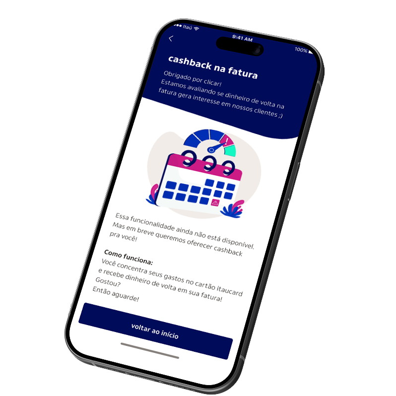App screen explaining how invoice cashback works